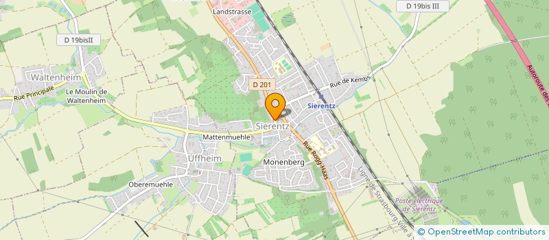 localisation de l'entreprise MENSE CURIALE DE LA COMMUNAUTE DE PAROISSES TERRE DE PROMESSES  SIERENTZ