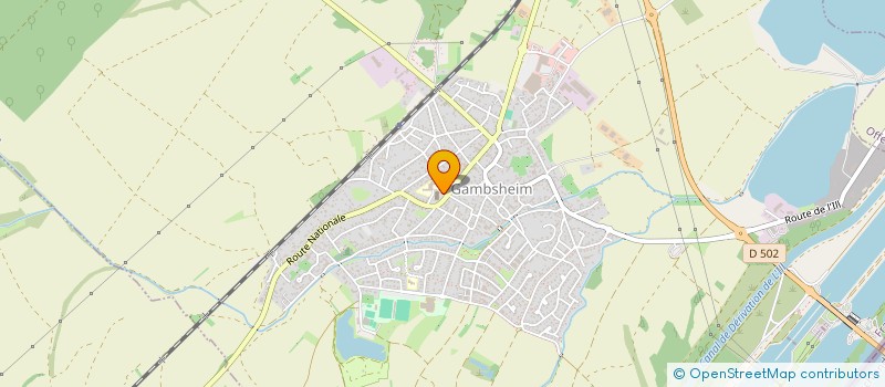 localisation de l'entreprise MENSE CURIALE DE LA COMMUNAUTE DE PAROISSES TERRES DE HONAU  GAMBSHEIM