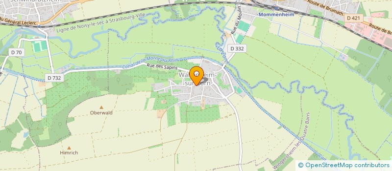 localisation de l'entreprise MENSE CURIALE DE LA COMMUNAUTE DE PAROISSES TROIS CROIX  WITTERSHEIM