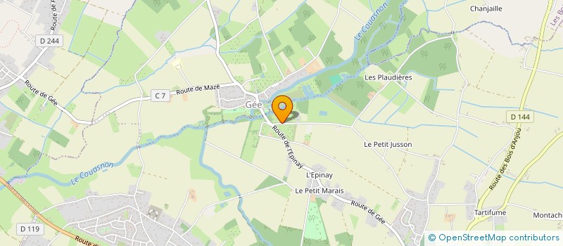 localisation de l'entreprise MENSOR  BEAUFORT-EN-ANJOU