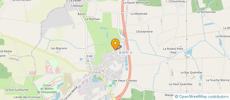 localisation de l'entreprise MENTA  LOHEAC