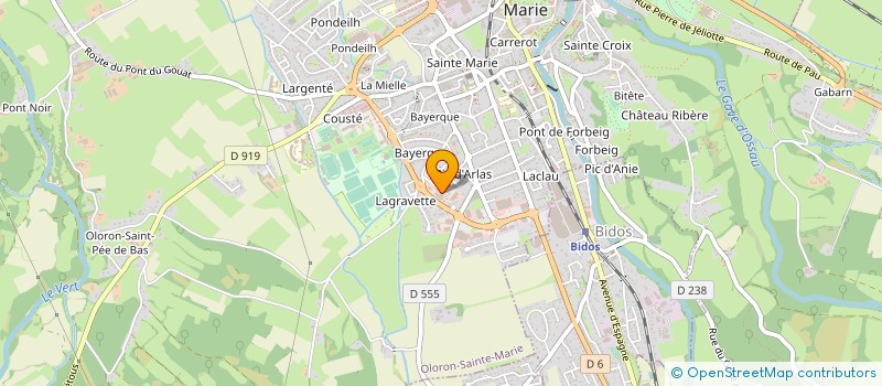 localisation de l'entreprise MENTAKA  OLORON-SAINTE-MARIE