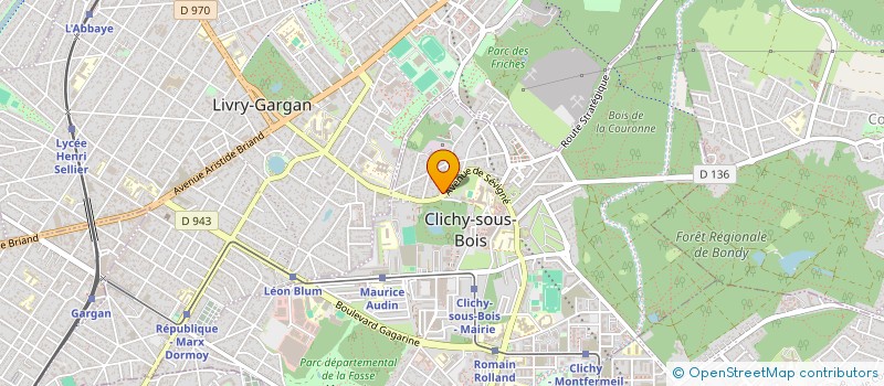 localisation de l'entreprise MENTAL'HAUT à CLICHY-SOUS-BOIS