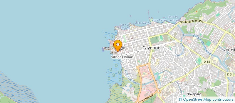 localisation de l'entreprise MENTEL DISTRIBUTION à CAYENNE