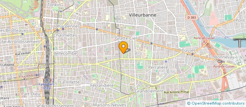 localisation de l'entreprise MENTHE  VILLEURBANNE