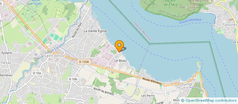 localisation de l'entreprise MENTHE O LACS  SAINT-JORIOZ