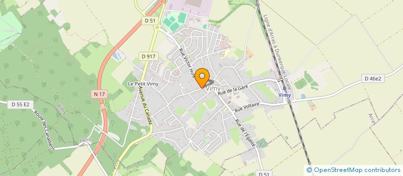 localisation de l'entreprise MENTION BAGLIN à VIMY