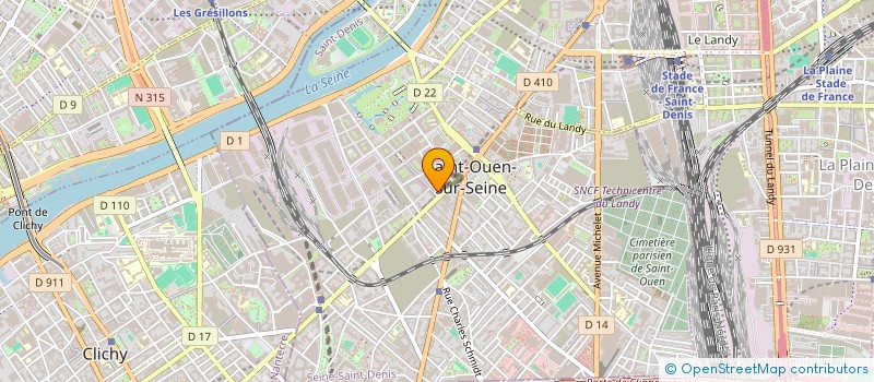 localisation de l'entreprise MENTIS INVEST  SAINT-OUEN-SUR-SEINE