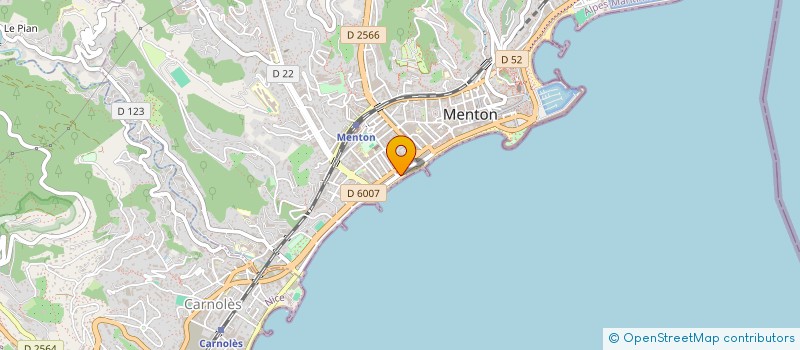 localisation de l'entreprise MENTON  MENTON