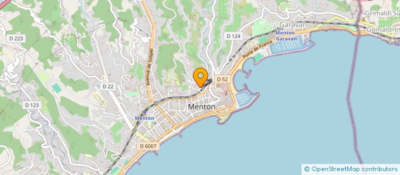 localisation de l'entreprise MENTON AZUR IMMOBILIER DESIGN à MENTON
