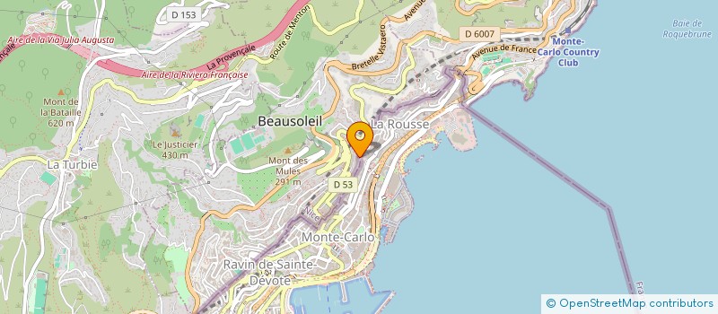 localisation de l'entreprise MENTON B.T.P  BEAUSOLEIL