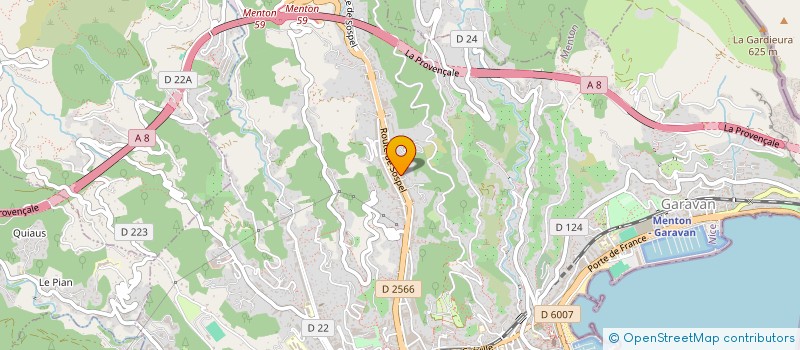 localisation de l'entreprise MENTON BATIMENT  MENTON