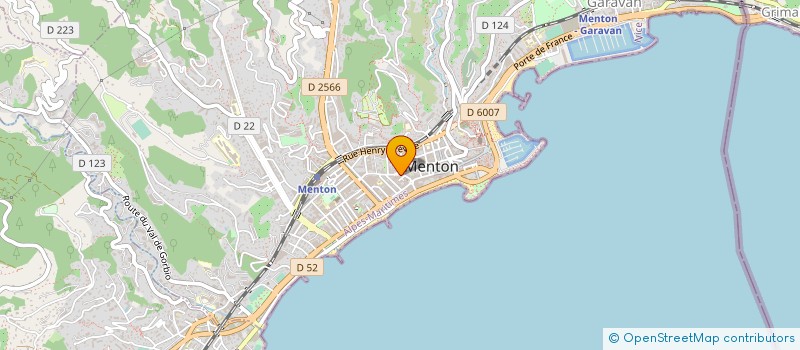 localisation de l'entreprise MENTON DISTRIBUTION à MENTON