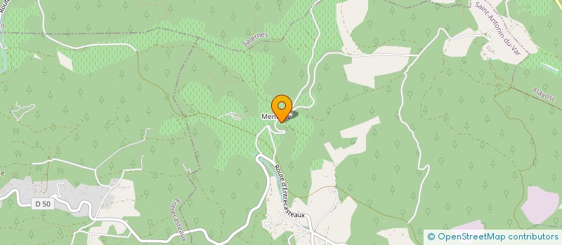 localisation de l'entreprise MENTONE DISTRIBUTION  SAINT-ANTONIN-DU-VAR