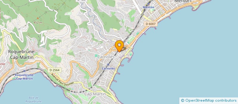 localisation de l'entreprise MENTONIUM à ROQUEBRUNE-CAP-MARTIN