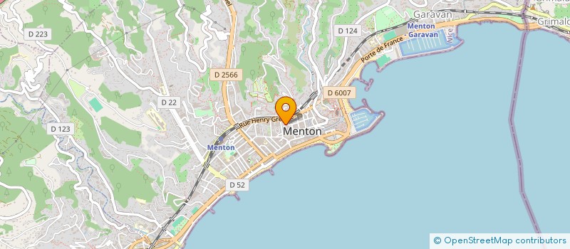 localisation de l'entreprise MENTONNAISE HOTELIERE à MENTON