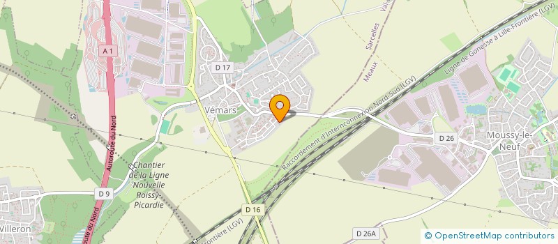 localisation de l'entreprise MENTOR SERVICES  VEMARS