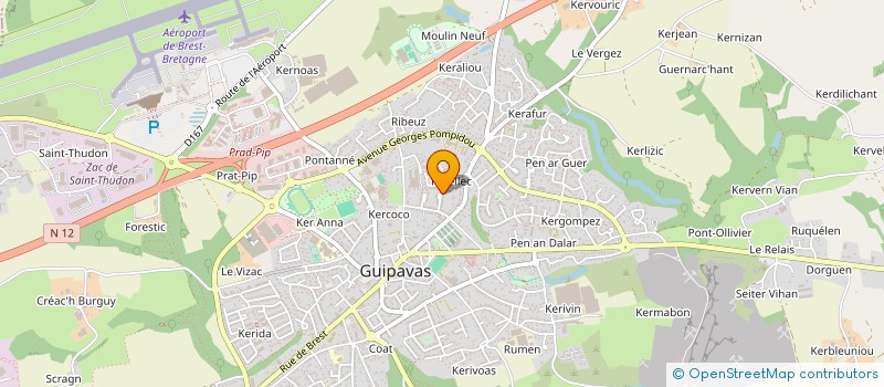 localisation de l'entreprise MENTORA FINANCE  GUIPAVAS