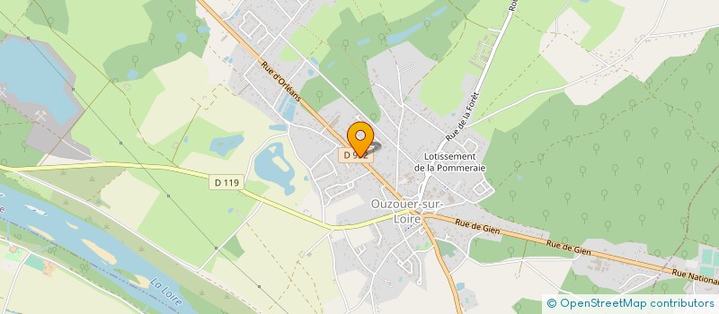 localisation de l'entreprise MENTYNE  OUZOUER-SUR-LOIRE