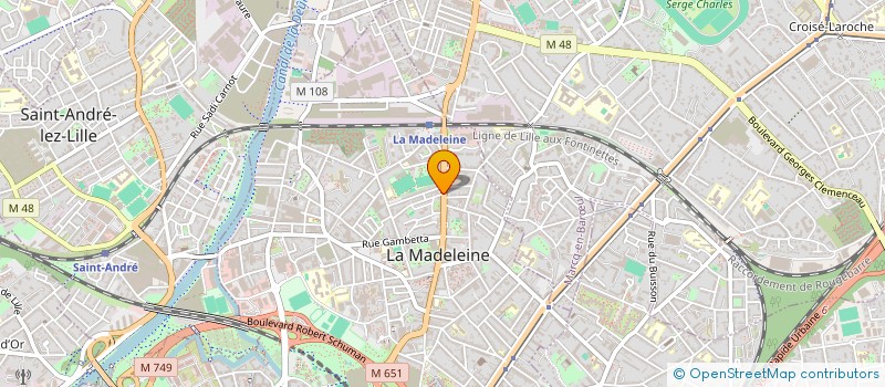 localisation de l'entreprise MENU ET DESTAILLEUR à LA MADELEINE