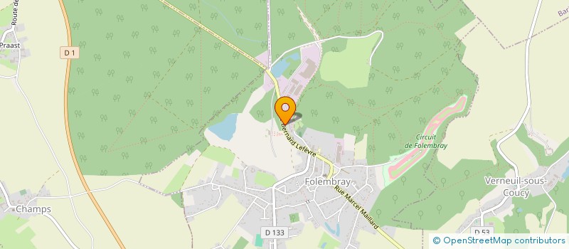 localisation de l'entreprise MENU LEON ET CREPEAUX DIDIER  FOLEMBRAY