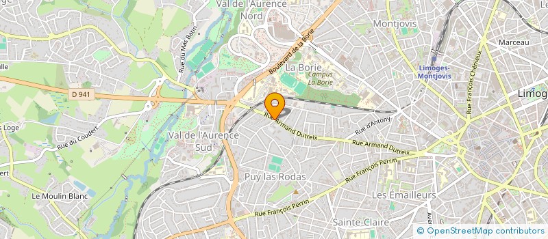 localisation de l'entreprise MENUDIER ADAM à LIMOGES