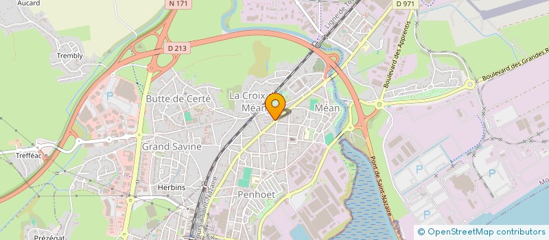 localisation de l'entreprise MENUET COUVERTURE  SAINT-NAZAIRE