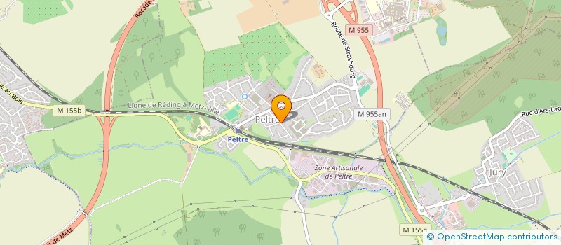 localisation de l'entreprise MENUET ELECTRICITE  PELTRE