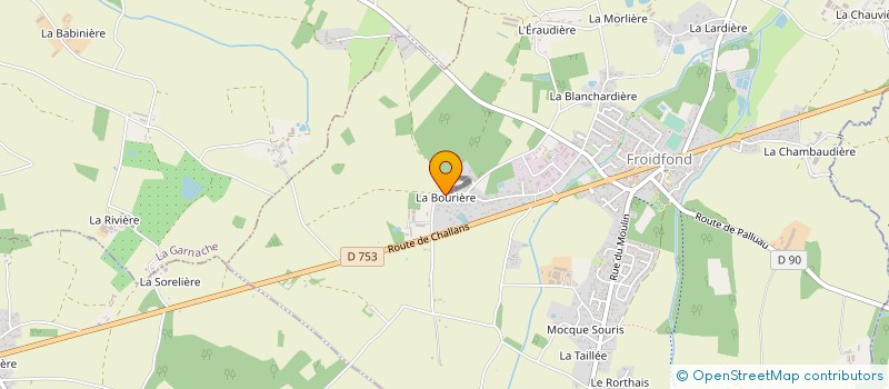 localisation de l'entreprise MENUET GOURDIN à SALLERTAINE
