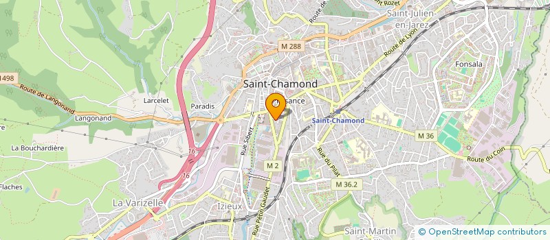 localisation de l'entreprise MENUI BOIS 42 à SAINT-CHAMOND
