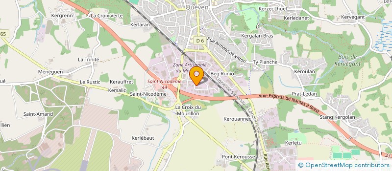 localisation de l'entreprise MENUI'PRIX à QUEVEN