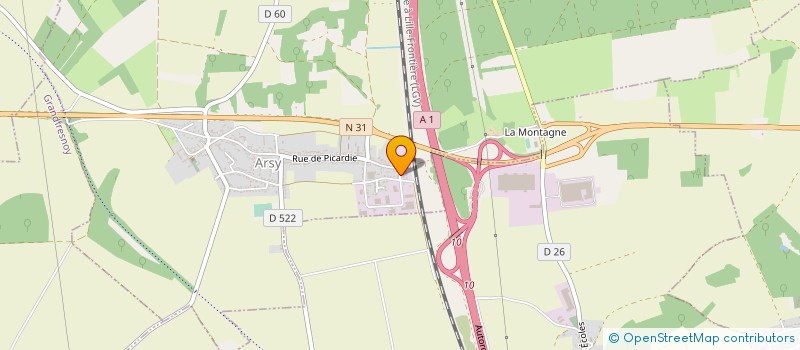 localisation de l'entreprise MENUIBAT à HANGEST-EN-SANTERRE