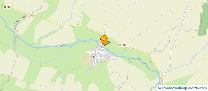 localisation de l'entreprise MENUIGEST  LONGCHAMPS-SUR-AIRE