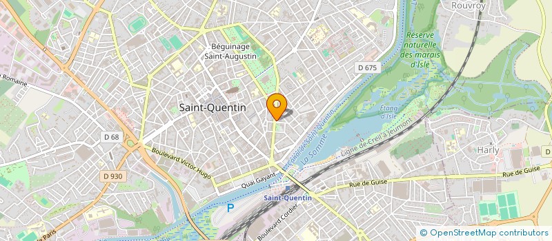 localisation de l'entreprise MENUIMAT à SAINT-QUENTIN