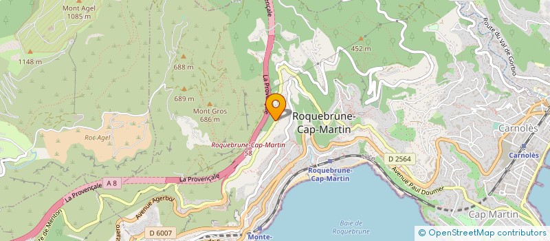 localisation de l'entreprise MENUIRENOV à ROQUEBRUNE-CAP-MARTIN