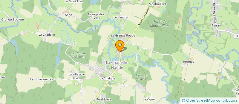 localisation de l'entreprise MENUIS AGENCEMENT CHRISTIAN CHEVAUCHET à LA CHAPELLE-NAUDE