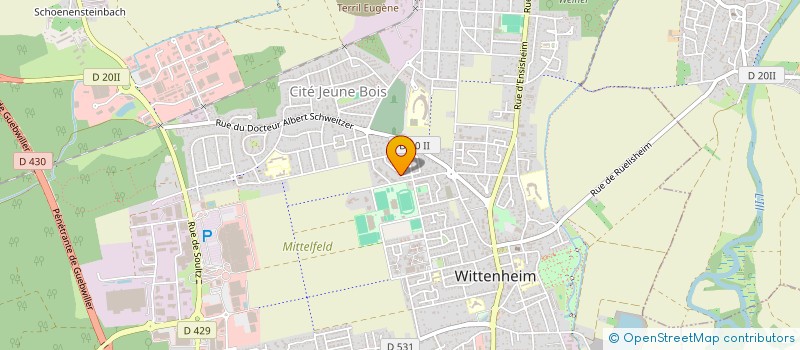 localisation de l'entreprise MENUIS'ART FERMETURE  WITTENHEIM