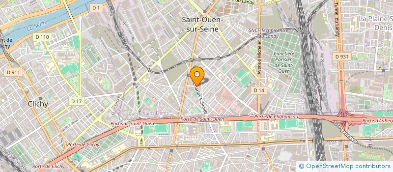localisation de l'entreprise MENUIS' TOP à SAINT-OUEN-SUR-SEINE
