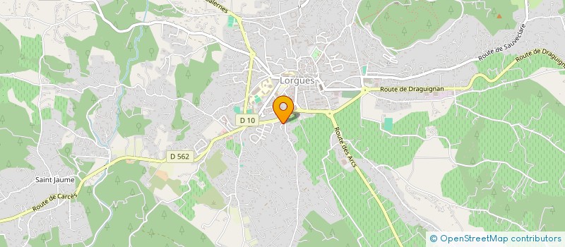 localisation de l'entreprise MENUISEA à LORGUES