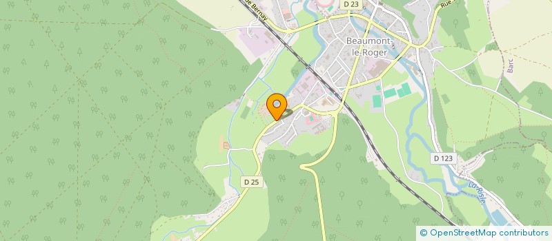 localisation de l'entreprise MENUISERI AGENCEMEN EBENIST BEAUMONTAISE à BEAUMONT-LE-ROGER