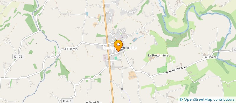 localisation de l'entreprise MENUISERIE AGENCEMENT FRANCOIS CHAUMONT  LES LOGES-MARCHIS