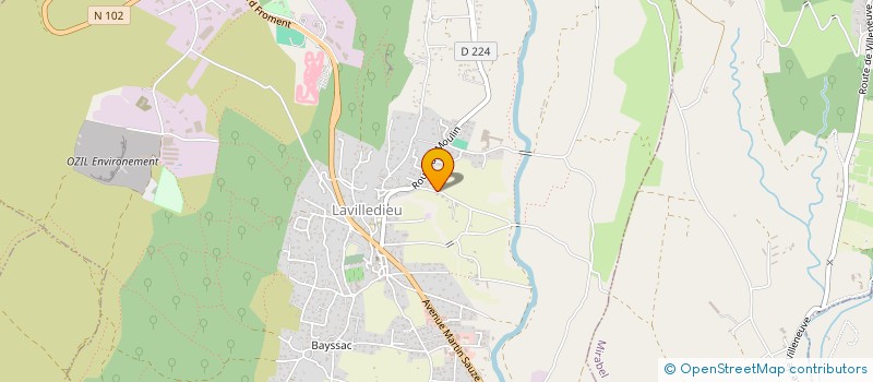 localisation de l'entreprise MENUISERIE ALBORE  LAVILLEDIEU