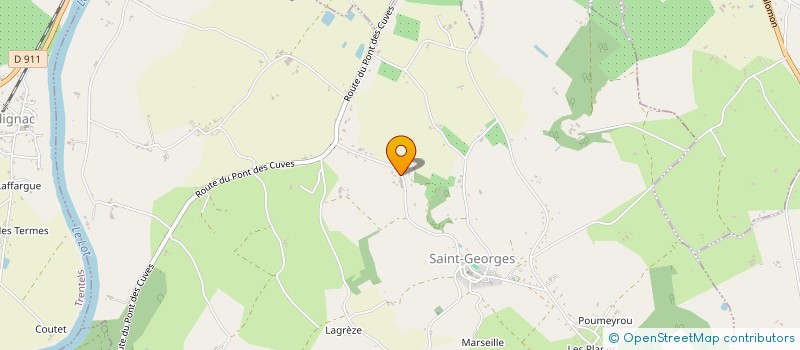 localisation de l'entreprise MENUISERIE ALU BGC  SAINT-GEORGES