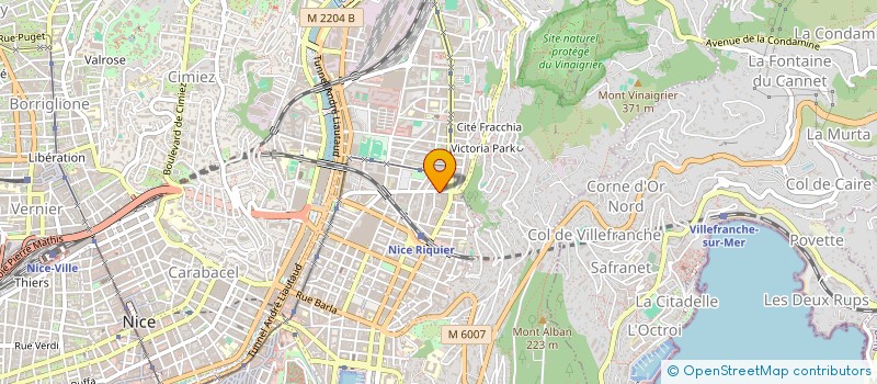 localisation de l'entreprise MENUISERIE ALU MIROITERIE DES ALPES à NICE