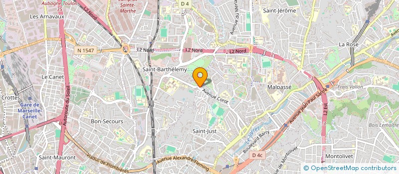 localisation de l'entreprise MENUISERIE ALUMINIUM PERFORMANCE à MARSEILLE
