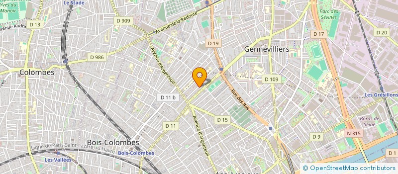 localisation de l'entreprise MENUISERIE AMENAGEMENTS PLAFONDS CLOISON à ASNIERES-SUR-SEINE