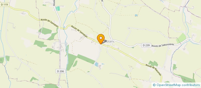 localisation de l'entreprise MENUISERIE ARTISANALE GIRAUDO PERE & FILS à MONBLANC