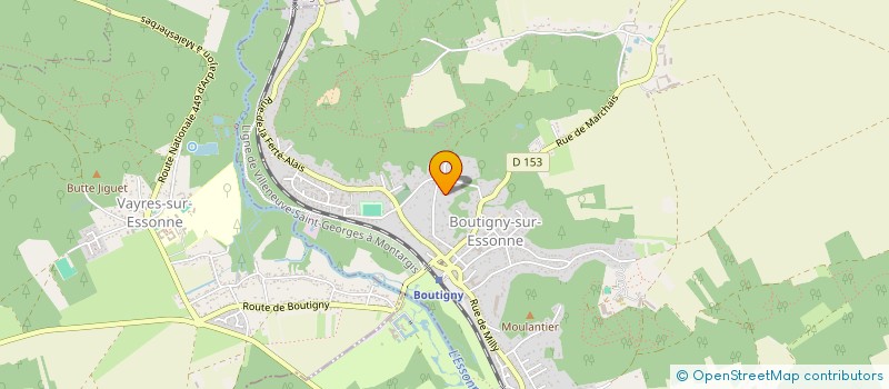 localisation de l'entreprise MENUISERIE ARTISANALE INTERIEURE ET EXTERIEURE à BOUTIGNY-SUR-ESSONNE