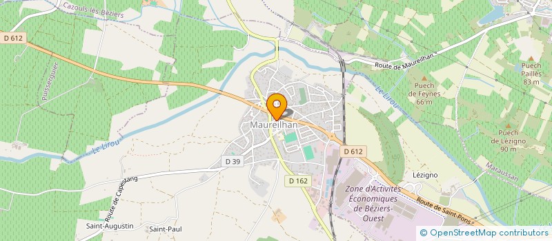 localisation de l'entreprise MENUISERIE AVEYRONNAISE à MAUREILHAN