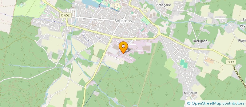 localisation de l'entreprise MENUISERIE AZCARRAGA à SOUSTONS